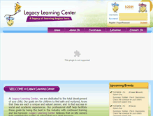 Tablet Screenshot of legacylearningcenter.com